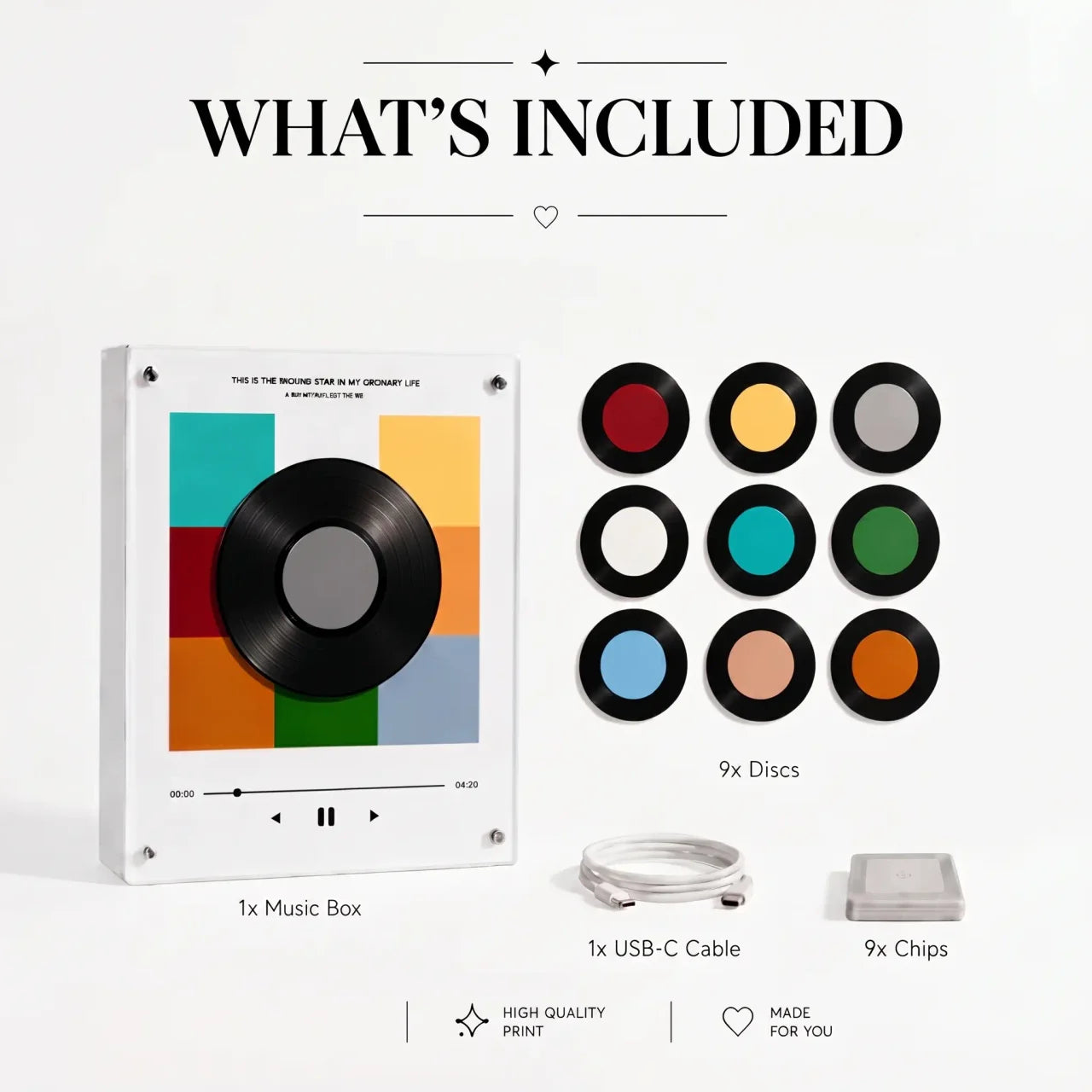 Vinyltra™ Beatles- Music Disk Player